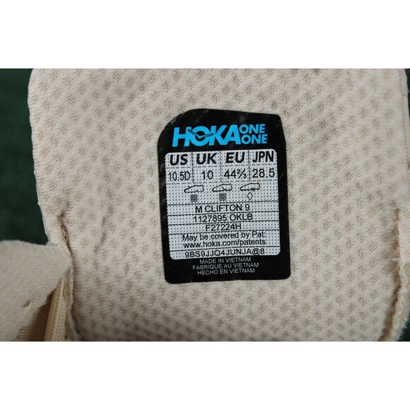 Hoka One One M Clifton Oak Alabaster Running Cushion Mens Size 10.5 D Excellent - Picture 5 of 16